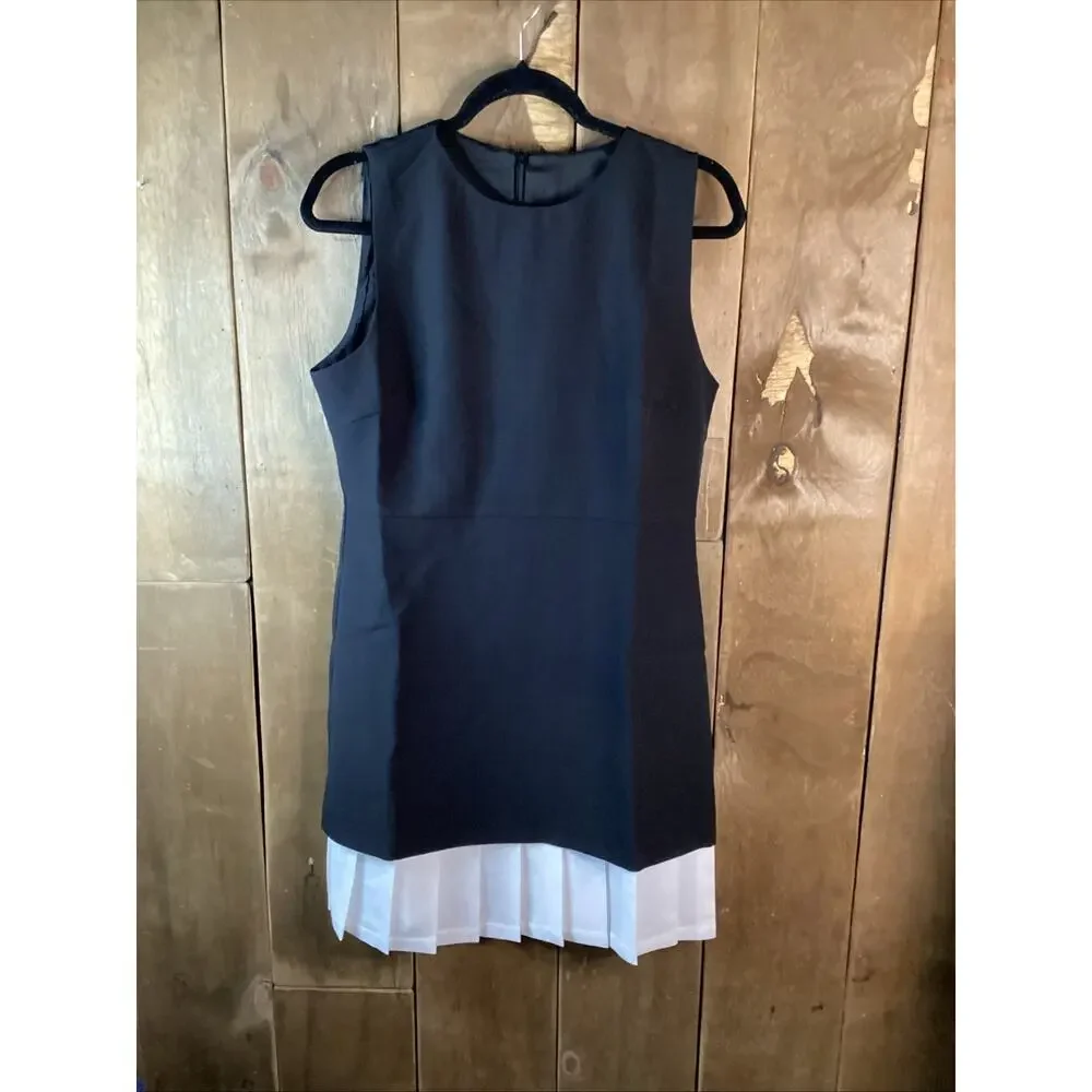 Commense Black and White Midi Dress - Picture 1 of 8